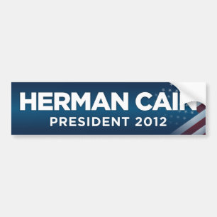 Coche Presidente de Herman Caín pegatina para el