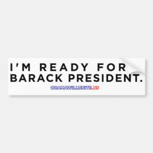 Coche Presidente pegatina para el parachoques de Barack
