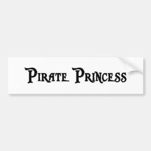 Coche Princesa pegatina para el parachoques del pirata