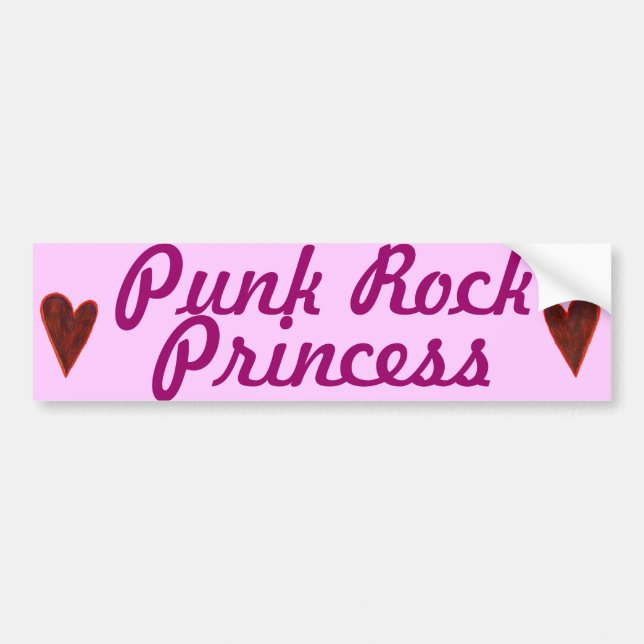Coche "Princesa" pegatina para el parachoques del punk (Frente)