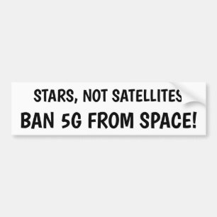 Coche Prohibición 5G de la pegatina para el parachoques