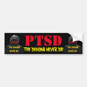 COCHE PTSD: LOS DEMONIOS NUNCA MUEREN PEGATINA PARA EL