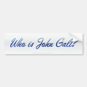 Coche ¿Quién es Juan Galt? Pegatina para el parachoque