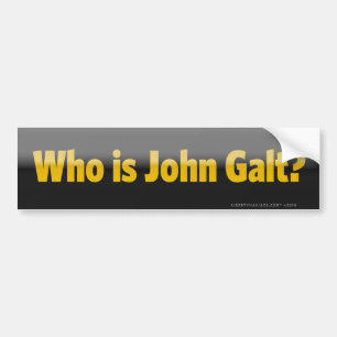 Coche ¿Quién es Juan Galt? Pegatina para el parachoque
