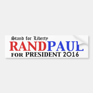 Coche Rand Paul para la pegatina para el parachoques