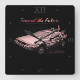 Coche: Reloj de pared acrílico
