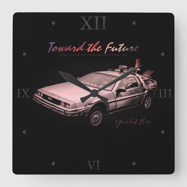 Coche: Reloj de pared acrílico (Anverso)