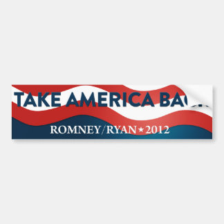 Coche Retire América Romney/la pegatina para el
