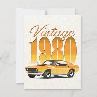 Coche Retro Vintage 1980