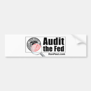 Coche Revise a la pegatina para el parachoques de FED