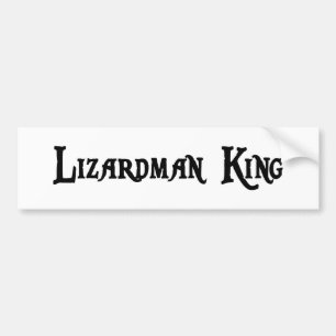 Coche Rey pegatina para el parachoques de Lizardman
