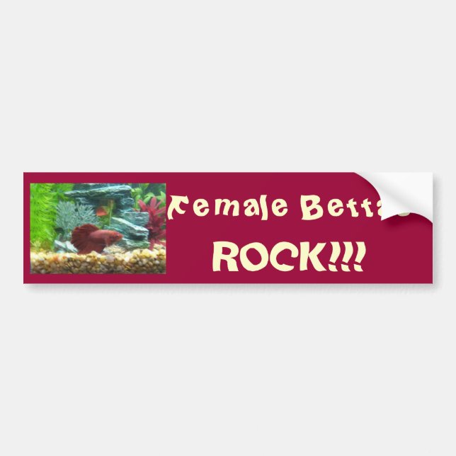 Coche ¡Roca femenina de Bettas!!! Pegatina para el (Frente)