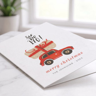 Coche Rojo Regalo de Navidad Chic Mono Moderno