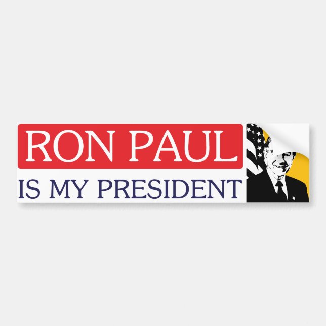 Coche Ron Paul es mi presidente pegatina para el (Frente)