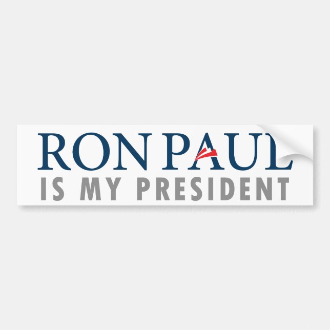 Coche Ron Paul es mi presidente pegatina para el (Frente)