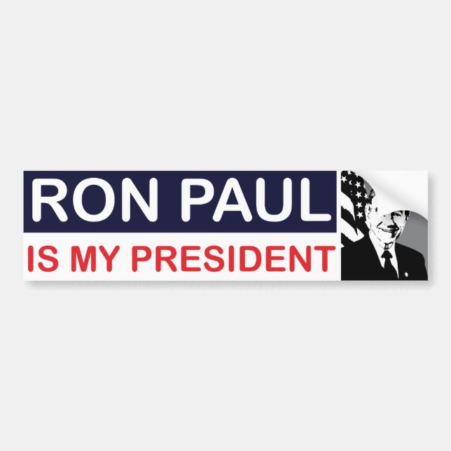 Coche Ron Paul es mi presidente pegatina para el (Frente)