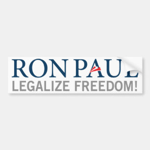 Coche Ron Paul legaliza a la pegatina para el