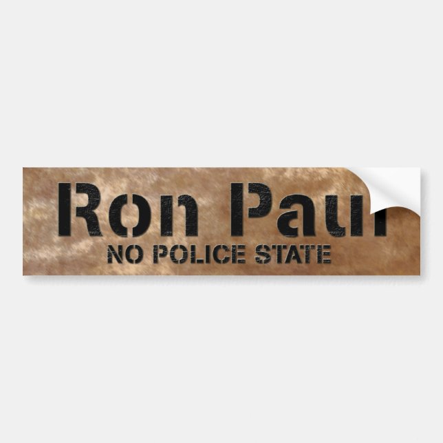 Coche Ron Paul ninguna pegatina para el parachoques del (Frente)