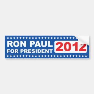 Coche Ron Paul para el presidente pegatina para el