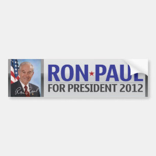 Coche Ron Paul para el presidente pegatina para el