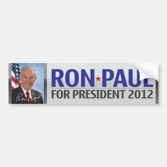 Coche Ron Paul para el presidente pegatina para el (Frente)
