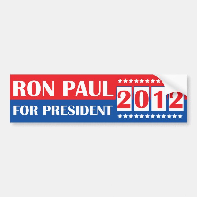 Coche Ron Paul para el presidente pegatina para el (Frente)