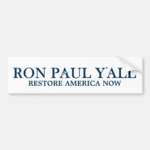 Coche Ron Paul usted - pegatina para el parachoques