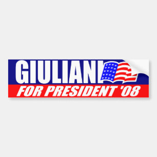 Coche Rudy Giuliani para el presidente pegatina para el