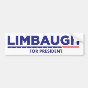 Coche Rush Limbaugh para el presidente pegatina para el