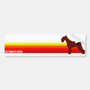 Coche Schnauzer con la pegatina para el parachoques de