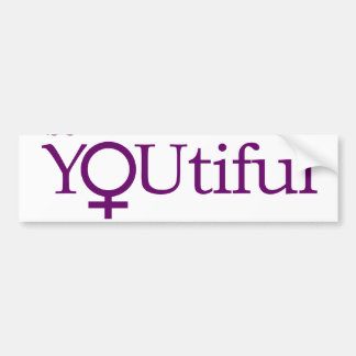 Coche Sea pegatina para el parachoques de YOUtiful