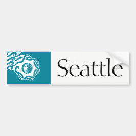 Coche Seattle simplificó a la pegatina para el