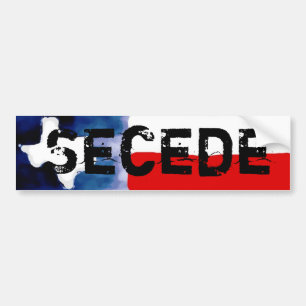 Coche Secede a la pegatina para el parachoques