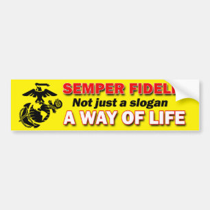 Coche Semper Fidelis una manera de pegatina para el