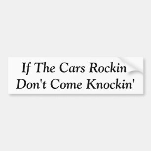 Coche Si los coches Rockin - pegatina para el
