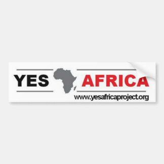 Coche Sí pegatina para el parachoques de África