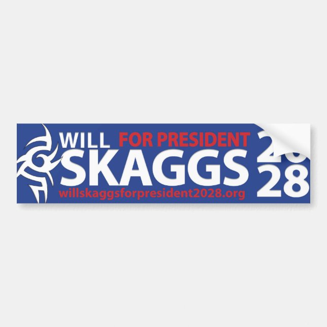 Coche Skaggs para el presidente pegatina para el (Frente)