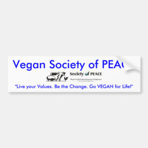 Coche Sociedad del vegano de la pegatina para el