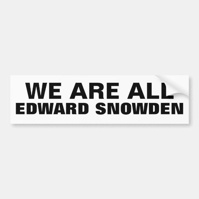 Coche SOMOS TODO EL EDWARD SNOWDEN - pegatina para el (Frente)