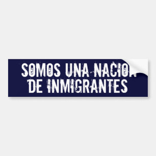 Coche "Somos una nación pegatina para el parachoques de