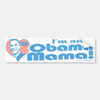 Coche Soy una mamá pegatina para el parachoques de Obama