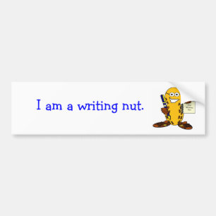 Coche Soy una nuez de la escritura. pegatina para el