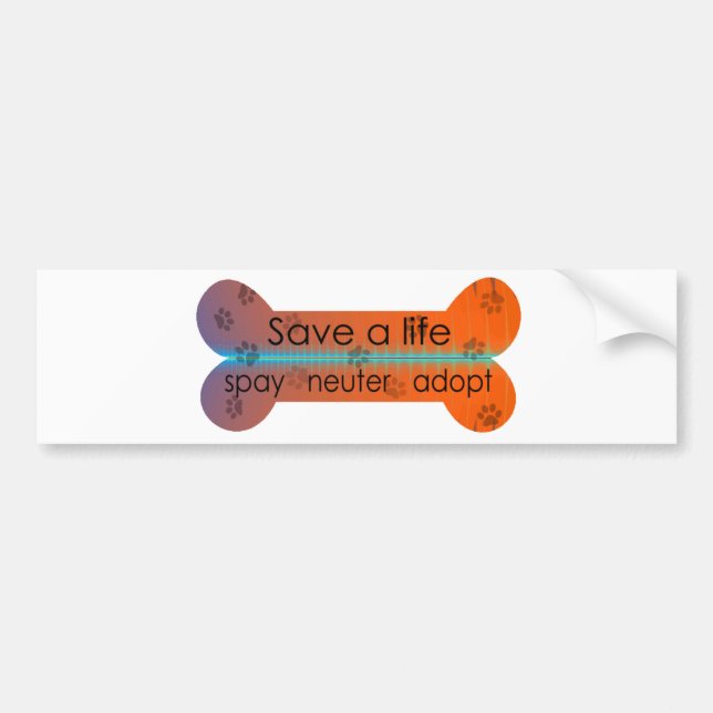 Coche spay el neutro adoptan a la pegatina para el (Frente)