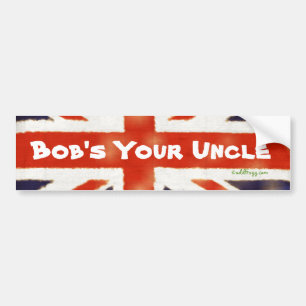 Coche Su pegatina para el parachoques del tío Union Jack