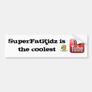 Coche SuperFatKidz YouTube - pegatina para el