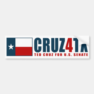 Coche Ted Cruz para la pegatina para el parachoques de