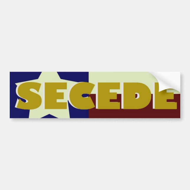 Coche Tejas SECEDE a la pegatina para el parachoques (Frente)