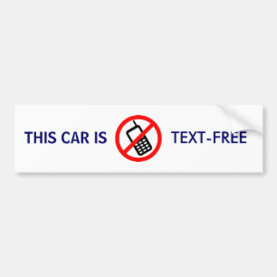 Coche TEXT-FREE - pegatina para el parachoques