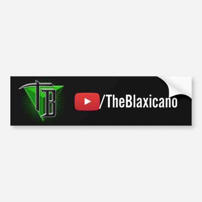 Coche TheBlaxicano URL/Logo - Pegatina para el (Frente)