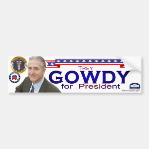 Coche Trey Gowdy para el presidente pegatina para el
